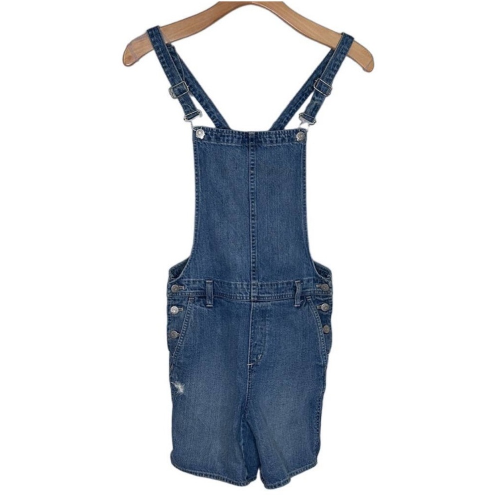 Madewell Denim Overalls Shorts